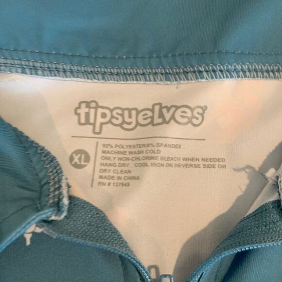 Tipsy Elves Polo Shirt Womens XL Extra Large Squirrel Playing Golf Sleeveless - Picture 7 of 10